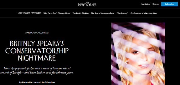 Bài phóng sự dài của tờ The New Yorker tiết lộ về cuộc sống suốt 13 năm chịu quyền giám hộ của Britney Spears
