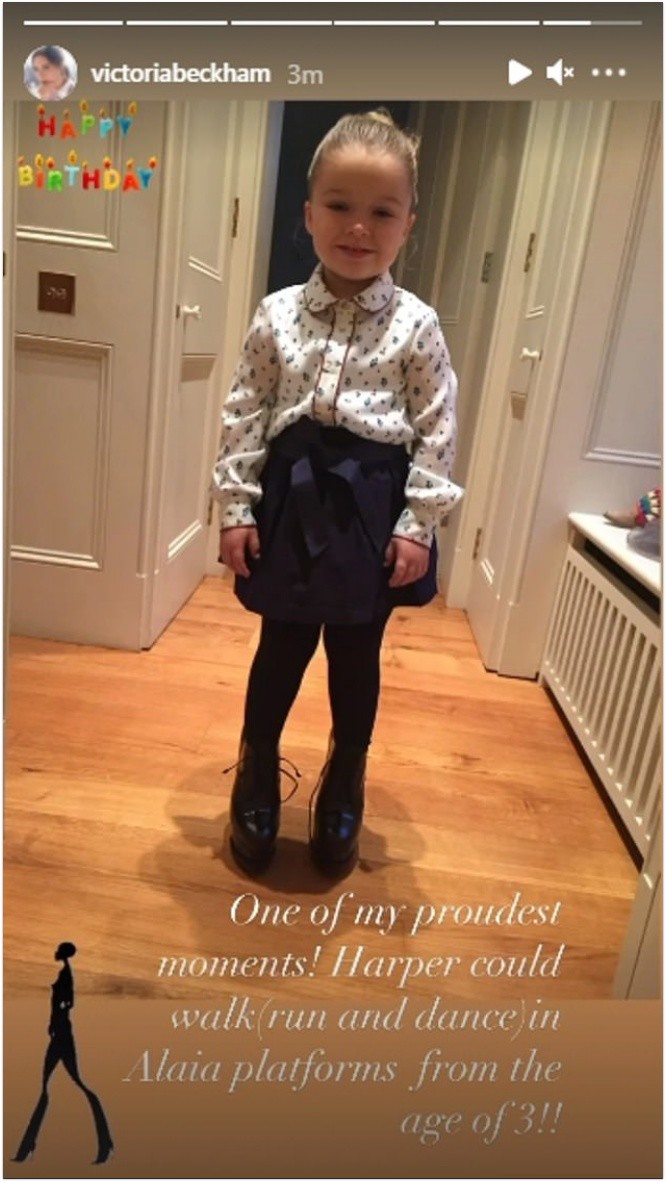 Victoria đăng tải hình ảnh con gái khi còn bé nhân dịp sinh nhật lần thứ 10