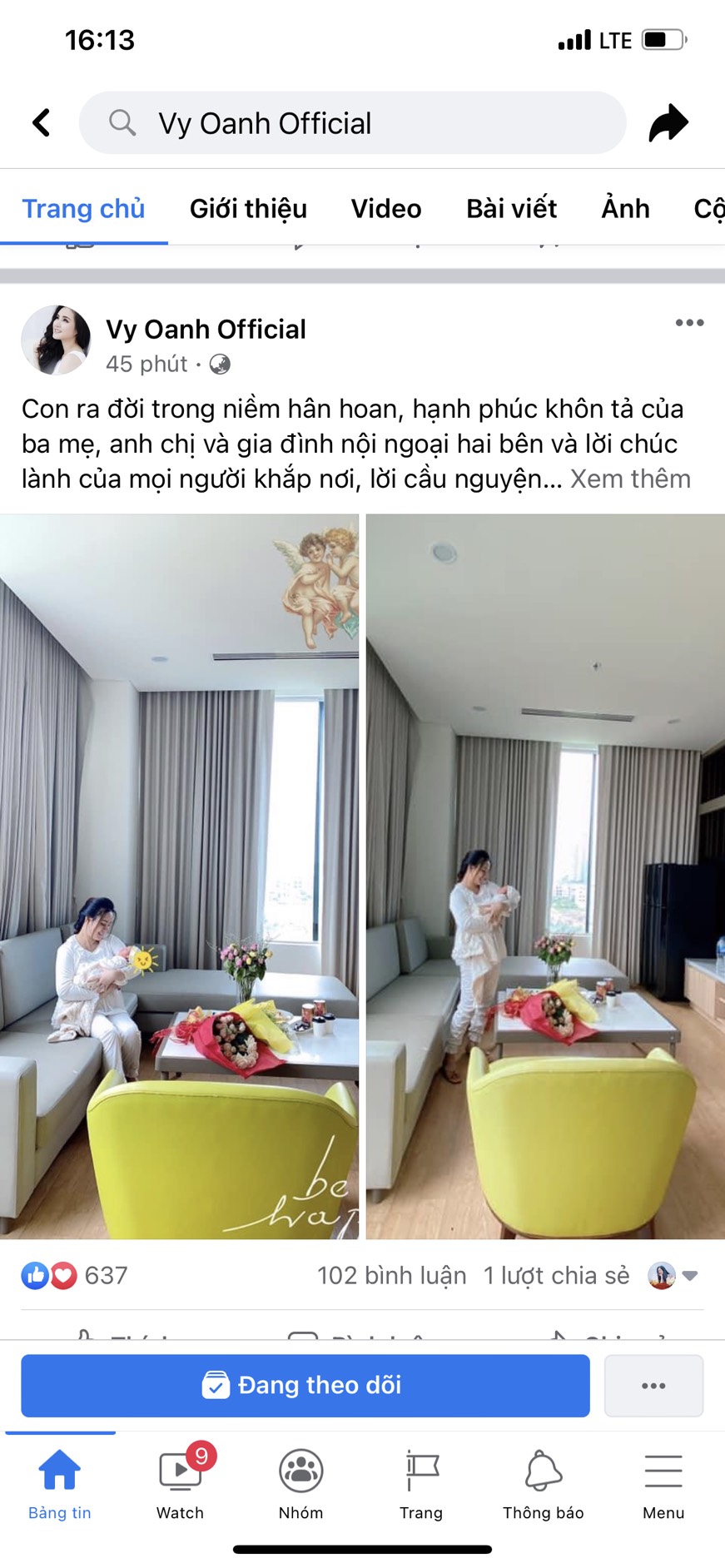 Bài viết vừa được quản lý Vy Oanh chia sẻ trên trang cá nhân của nữ ca sĩ cách đây ít phút
