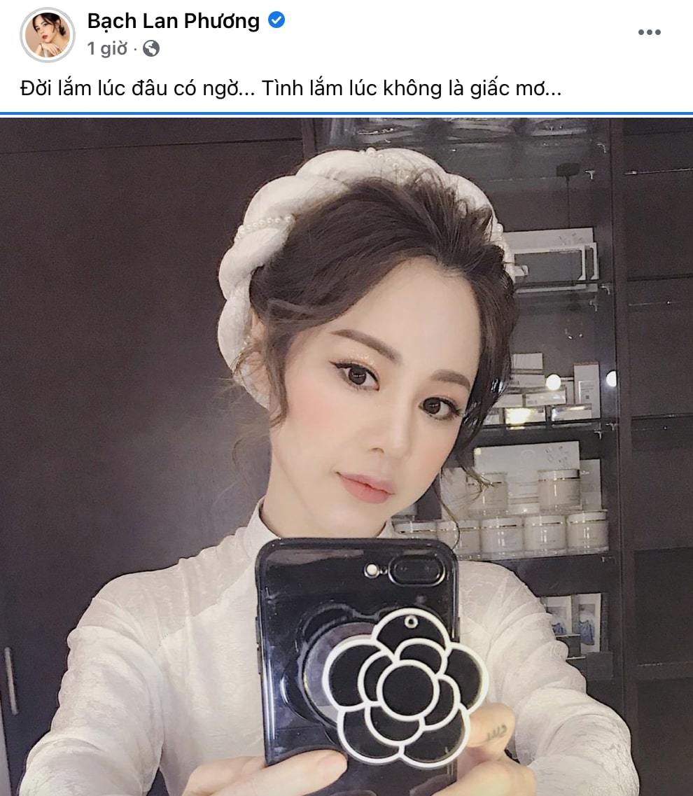 Bài đăng vừa được MC Bạch Lan Phương đăng tải trên trang cá nhân