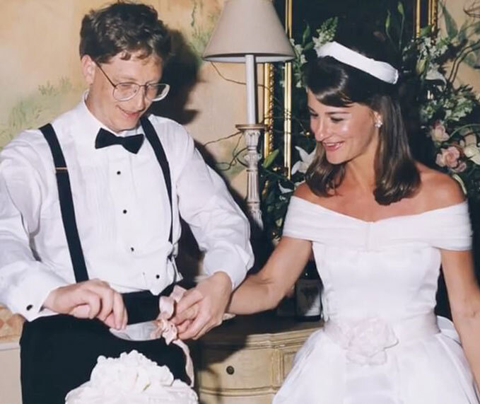 Ảnh cưới của tỷ phú Bill Gates và bà Melinda năm 1994