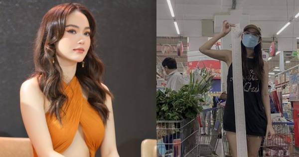 Minh Hằng tích trữ đồ ăn như thế nào mà hóa đơn đi chợ dài 1,7m?