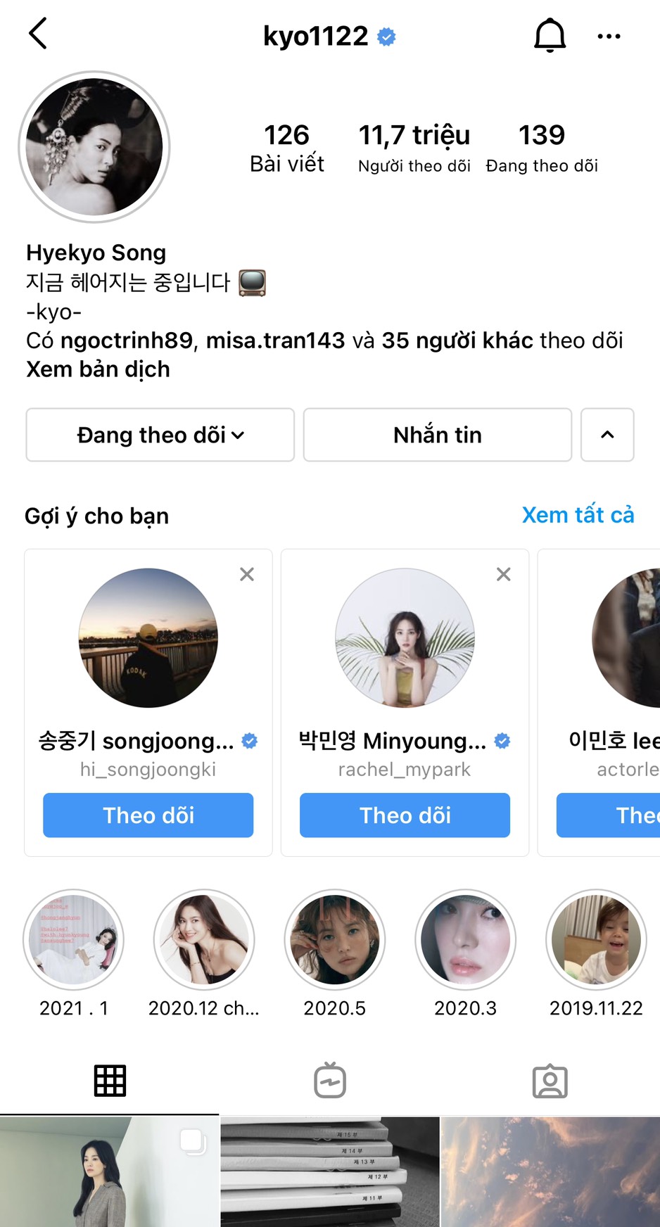Song Hye Kyo có thể kiếm được nửa triệu USD chỉ với 1 bài đăng trên tài khoản Instagram sở hữu gần 12 triệu người theo dõi