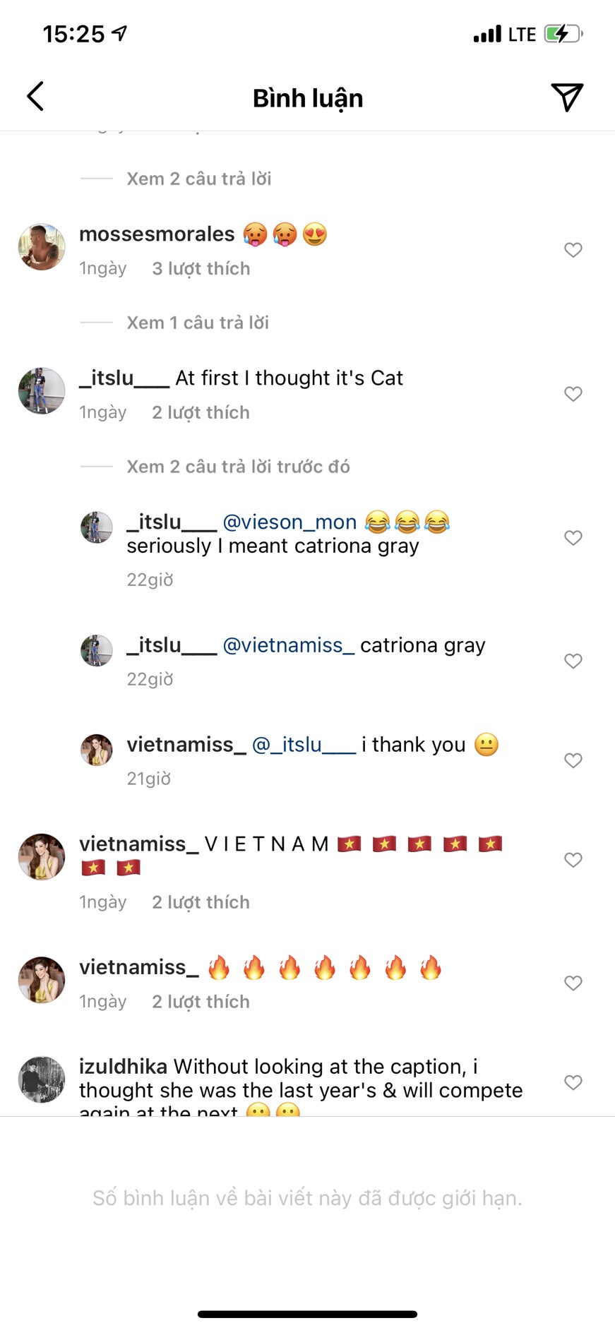 Hàng loạt bình luận nhận xét Thùy Tiên có nét giống với Miss Universe 2018 Catriona Gray