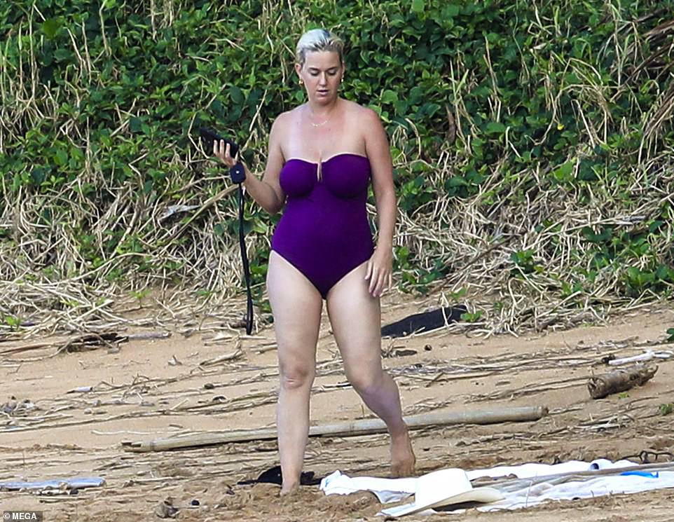 Katy Perry phát tướng sau sinh, thân hình nặng nề, da rạn đến khó tin - Ảnh 1