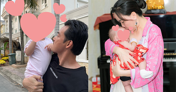 Phượng Chanel, Quách Ngọc Ngoan cùng khoe ảnh ôm hôn con gái nhỏ