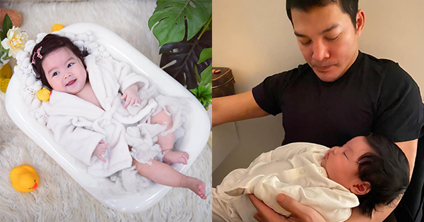 Cận cảnh vẻ bụ bẫm, đáng yêu của con gái thứ 2 Trần Bảo Sơn