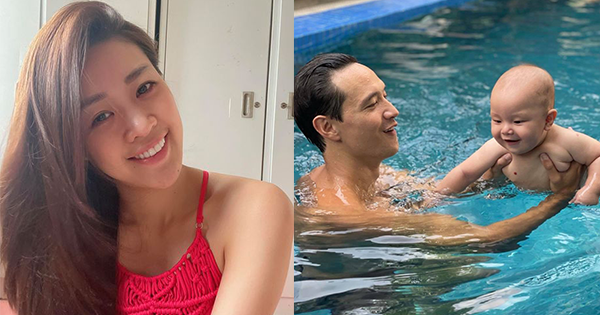 Hôm qua sao làm gì (13/6): Khánh Vân tự tin khoe mặt mộc, Kim Lý dạy con trai Leon bơi