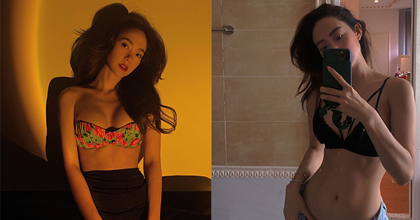 Minh Hằng gia nhập "trend" vén áo khoe eo thon bụng phẳng của showbiz Việt