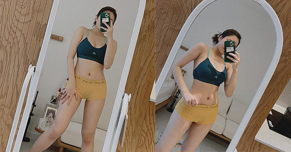 Chụp ảnh selfie, hot girl Trâm Anh than thở chuyện béo