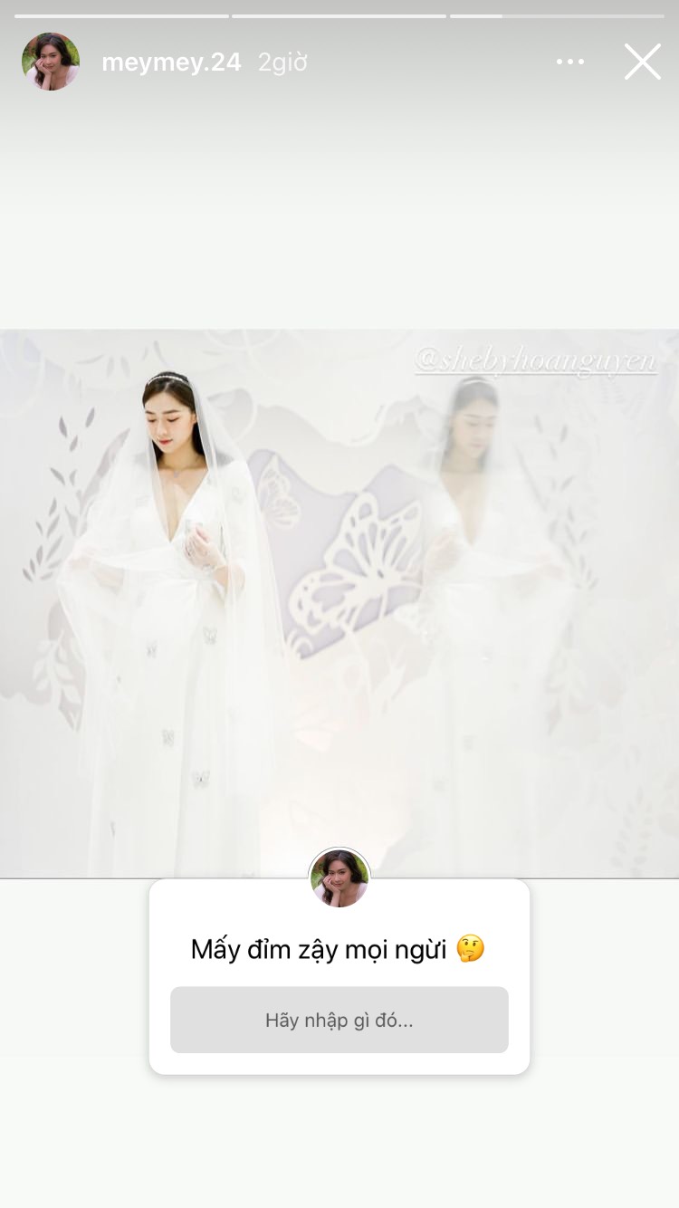 Loạt ảnh diện váy cưới của MC Hà My.
