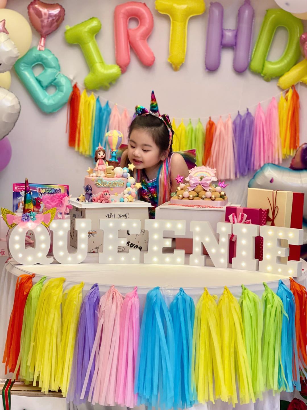 Vân Trang làm sinh nhật tại gia cho con gái 5 tuổi đẹp như ở nhà hàng - Ảnh 5