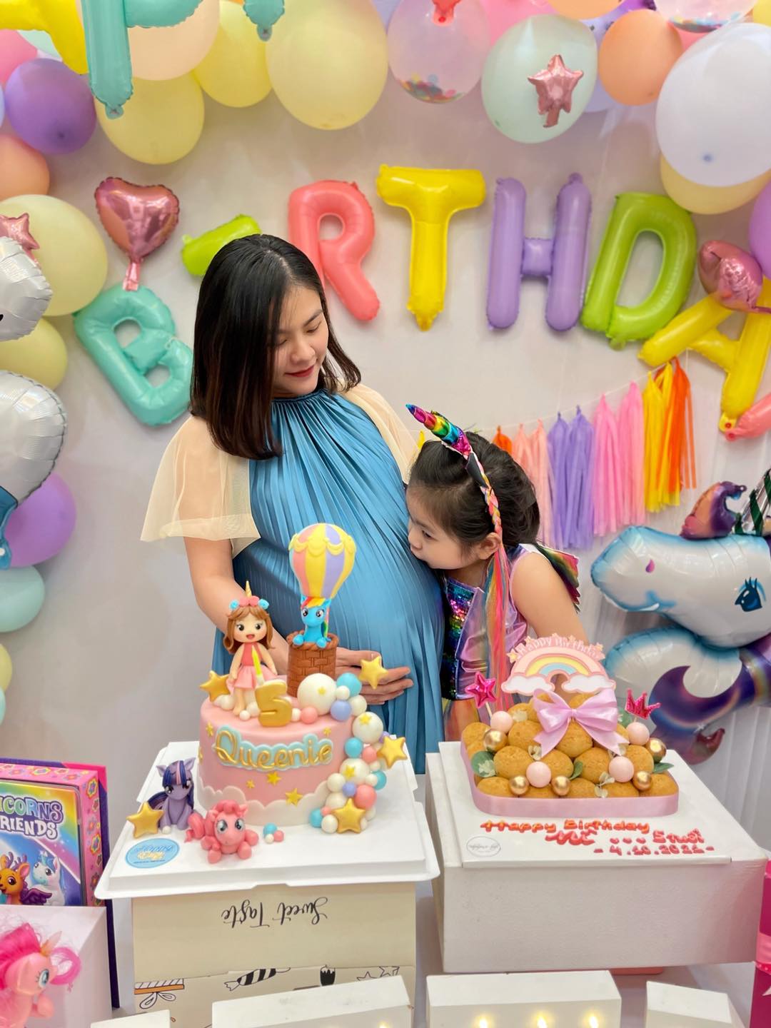 Vân Trang làm sinh nhật tại gia cho con gái 5 tuổi đẹp như ở nhà hàng - Ảnh 3