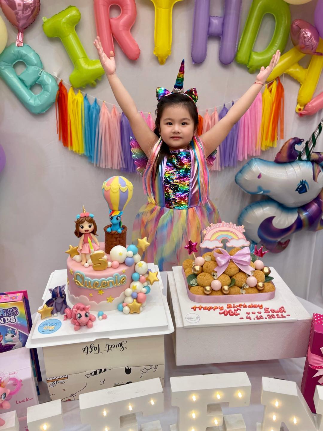 Vân Trang làm sinh nhật tại gia cho con gái 5 tuổi đẹp như ở nhà hàng - Ảnh 6