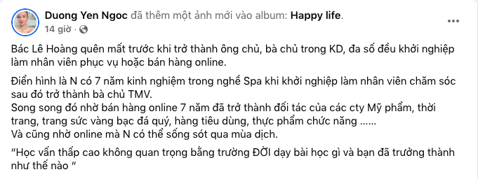Sao Việt phản pháo phát ngôn của Lê Hoàng về học vấn người bán hàng online - Ảnh 13