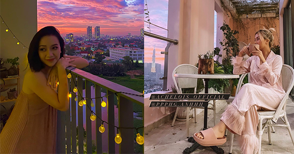 Sao Việt thi nhau check-in với hoàng hôn đỏ tím tráng lệ của Sài Gòn 