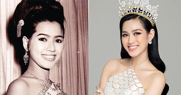 Hoa hậu Đỗ Thị Hà có nhiều điểm tương đồng với Hoa hậu Hoàn vũ 1965 Apasra Hongsakula.