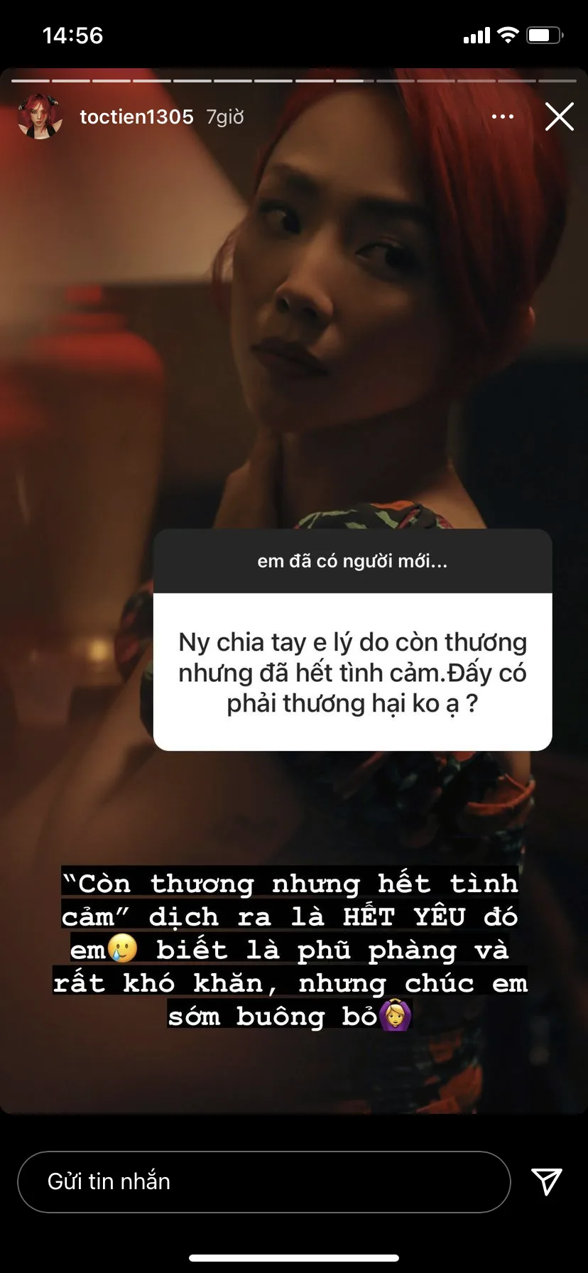 Tóc Tiên thấy bình thường khi 