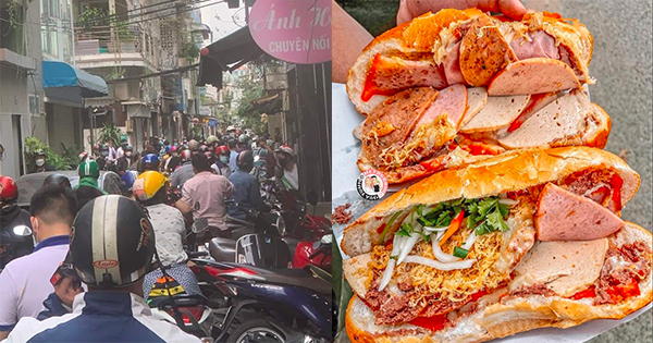 Bánh mì Ô môi Bà Huynh hậu tách khỏi Huỳnh Hoa: Khách xếp hàng dài kín đường, 4 giờ đã hết hàng