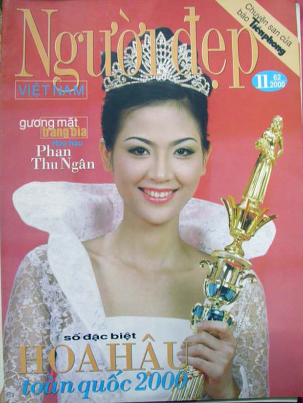 Phan Thu Ngân đăng quang Hoa hậu Việt Nam năm 2000.