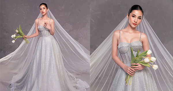 8/3, Cẩm Đan bất ngờ tung ảnh cô dâu, khoe vòng 1 phồn thực căng tràn