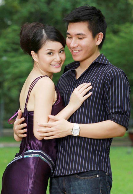 Lan Phương và bạn trai Kevin Lo Jin Song.