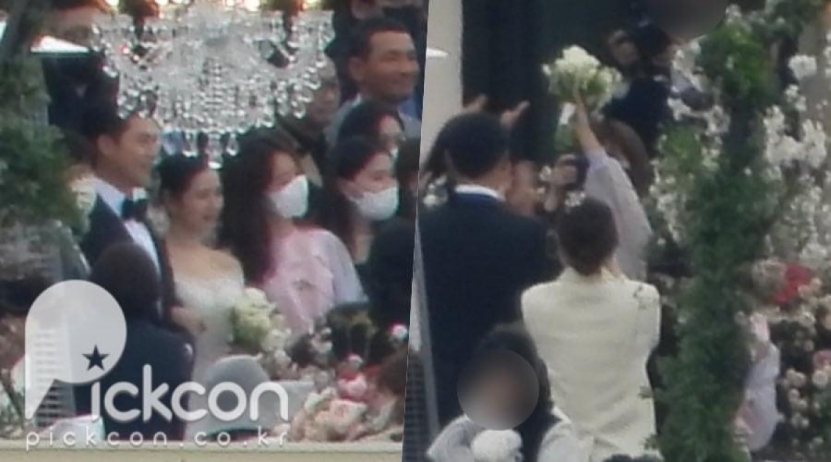 Gong Hyo Jin bắt được hoa cưới của bạn thân Son Ye Jin.