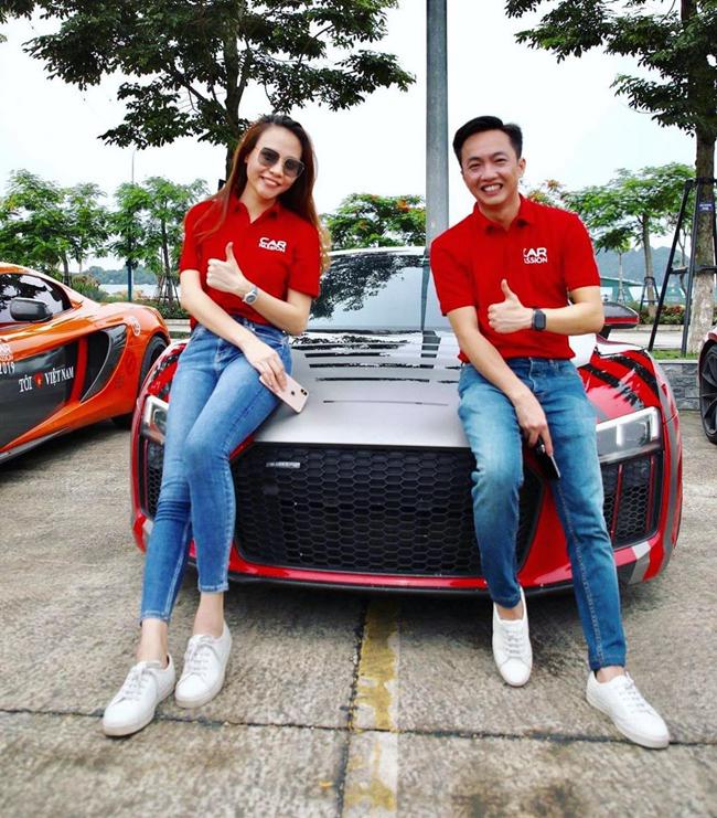 Cường Đô La và Đàm Thu Trang có thú chơi siêu xe thể thao.