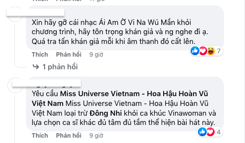 Khán giả tràn vào Fanpage Miss Universe Vietnam yêu cầu gỡ nhạc Đông Nhi khỏi chương trình - Ảnh 3