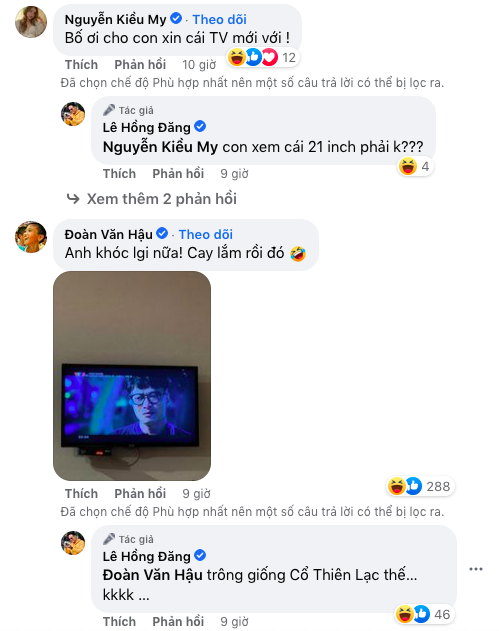 Vợ Hồng Đăng đề nghị chồng mua TV mới cho khán giả vì cảnh phim khiến nhiều người muốn 