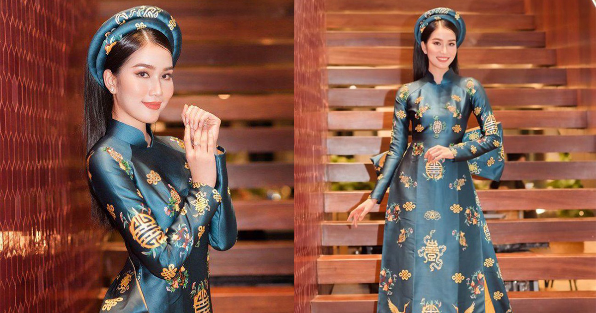 Đỗ Hà mặc áo dài rau má thi MW, còn Phương Anh diện áo dài nửa tỷ đi MI