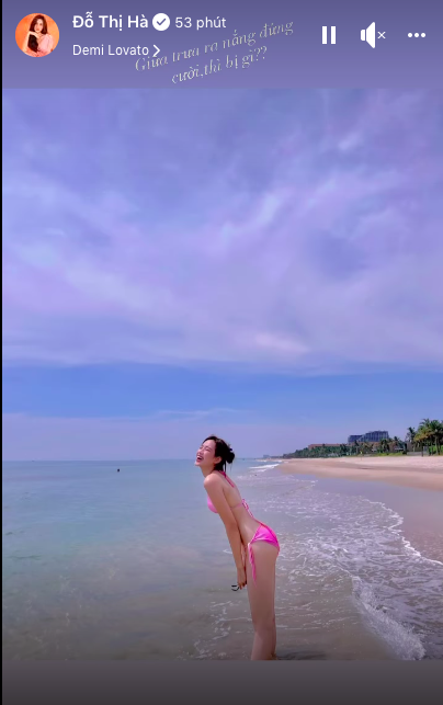 Đỗ Thị Hà khoe cận thân hình quyến rũ khi diện áo tắm - Ảnh 1