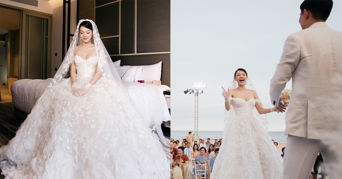 Đại gia U50 khóc khi nhìn thấy Minh Hằng mặc váy cưới