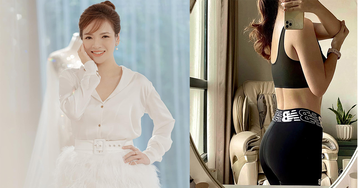 MC Đan Lê khoe đường rãnh lưng quyến rũ ở tuổi U40