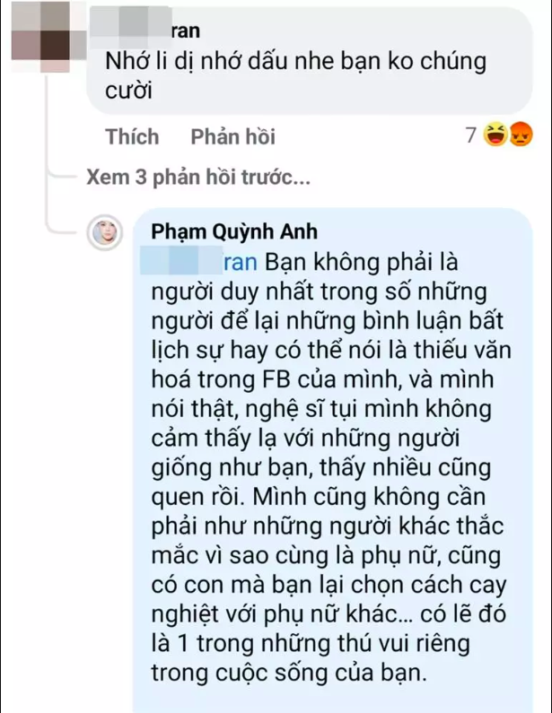 Phạm Quỳnh Anh viết 1 tràng văn đáp trả khi bị mỉa mai 