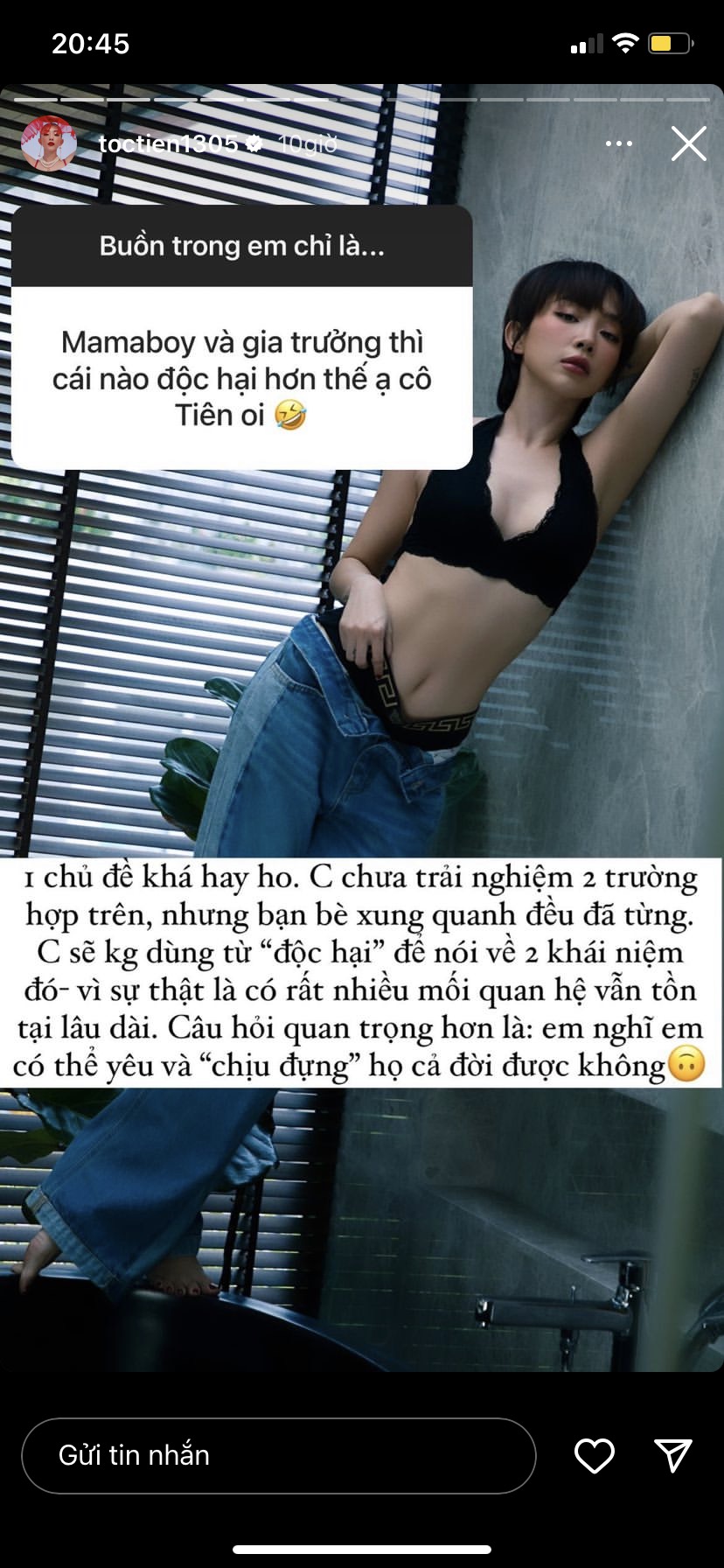Tóc Tiên tư vấn tất - tần - tật chuyện tình cảm: Chia tay mối tình 5 năm, làm người thứ 3 - Ảnh 9