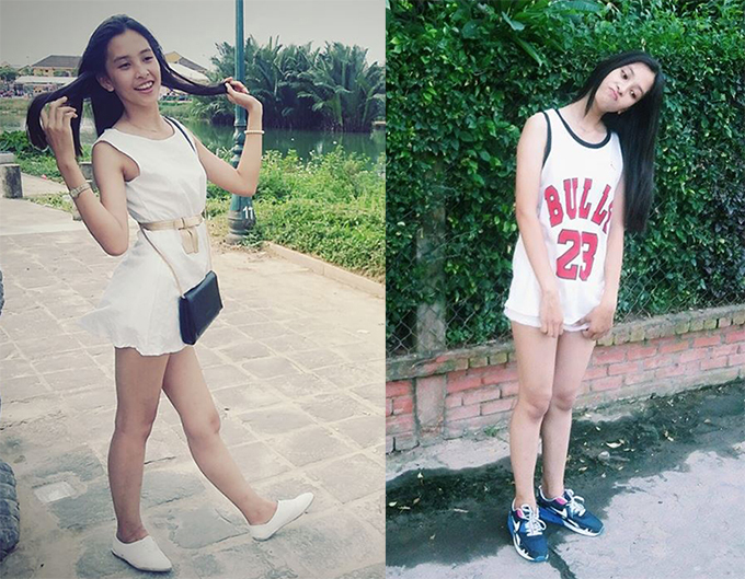 Tiểu Vy tự tin khoe ảnh thời còn da đen, mặt bầu bĩnh - Ảnh 1