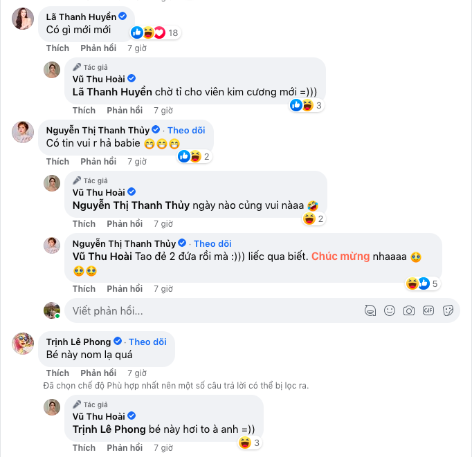 MC Thu Hoài tăng cân thấy rõ, bạn bè nô nức vào chúc mừng đã mang bầu con đầu lòng - Ảnh 1