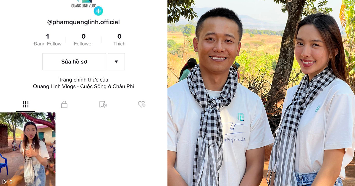 Quang Linh Vlogs công khai bày tỏ tình cảm với Thùy Tiên khi mở kênh TikTok