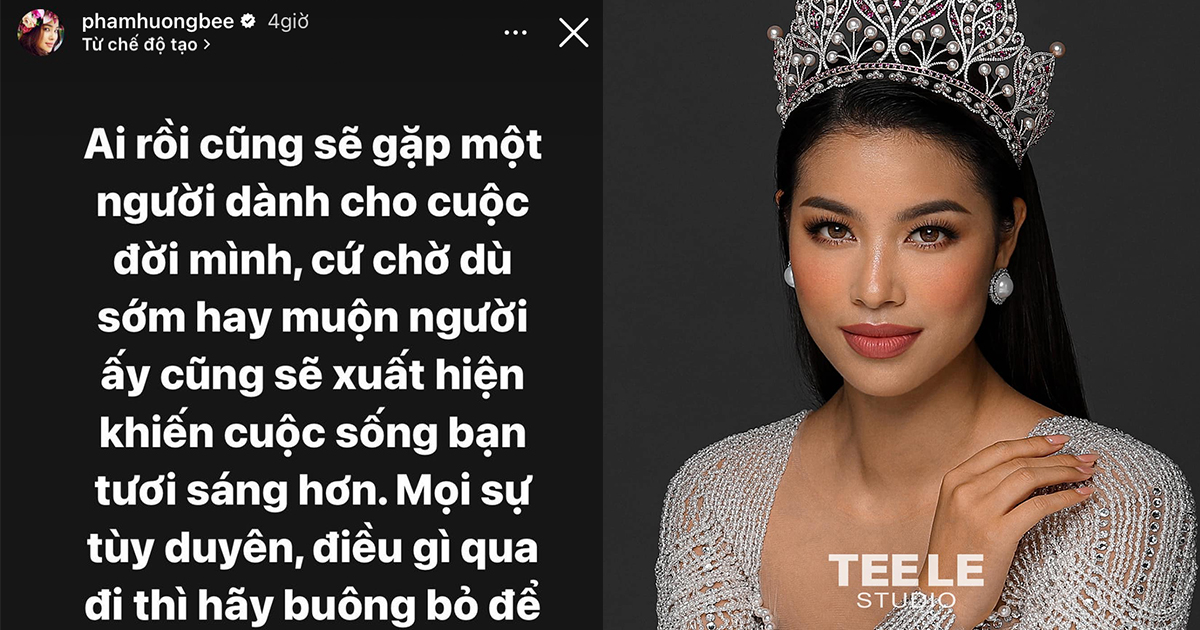 Vừa tung ảnh cưới, Phạm Hương bất ngờ tâm sự chuyện buông bỏ, hợp tan trong tình yêu