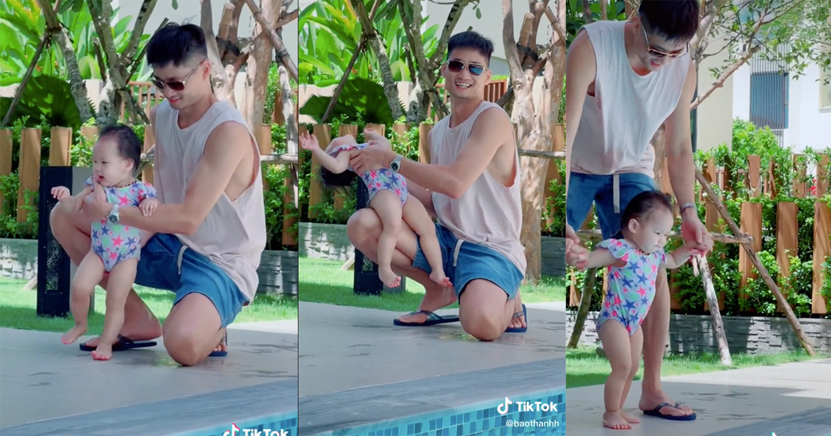 Bảo Thanh khoe chồng chăm con gái: 3 phần nuông chiều, 7 phần bất lực 