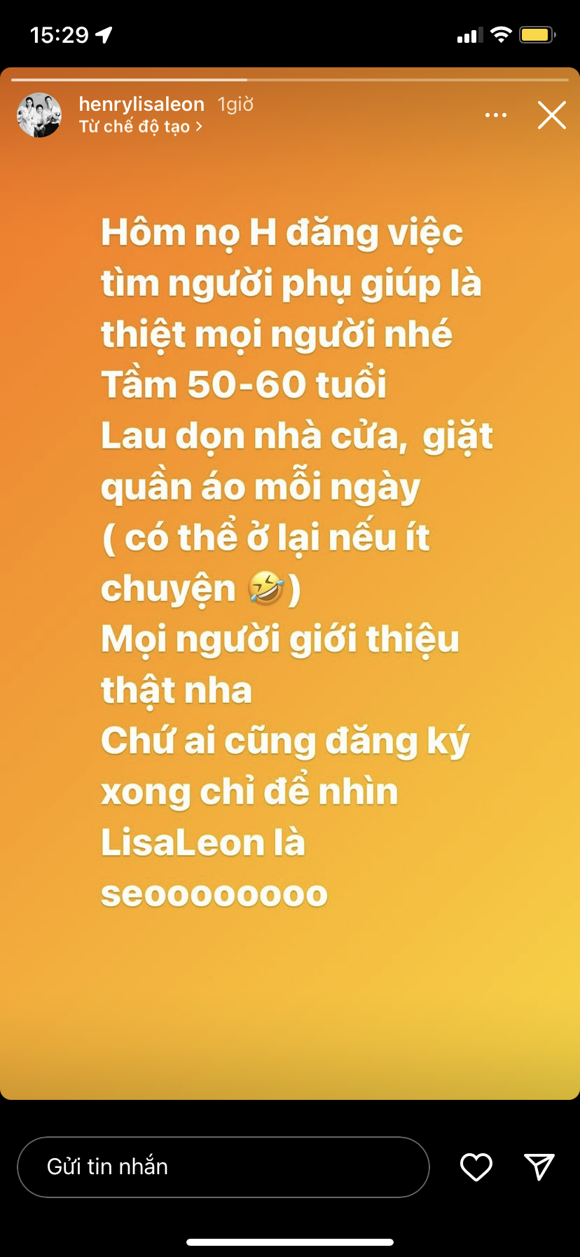 Hồ Ngọc Hà tuyển giúp việc cho Lisa - Leon, được ở lại nhà với yêu cầu đặc biệt - Ảnh 1