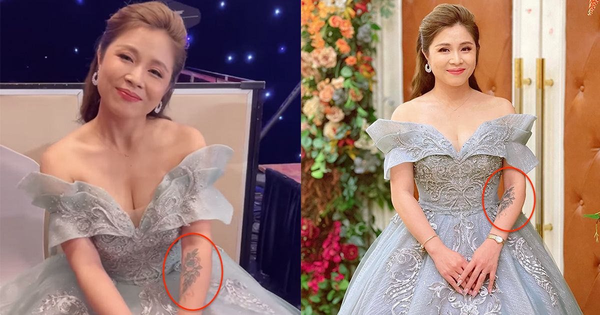 MC Hoàng Linh thoải mái để lộ "vết mực hình sư tử" ở tay khi đi làm