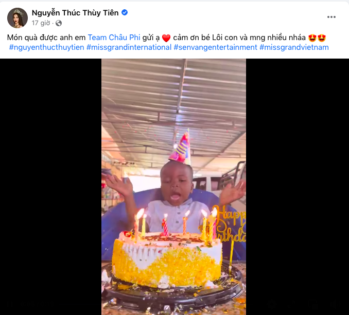Quang Linh Vlogs tổ chức sinh nhật cho Thùy Tiên tại Angola, Lôi Con còn đặc biệt cắt bánh, thổi nến - Ảnh 1