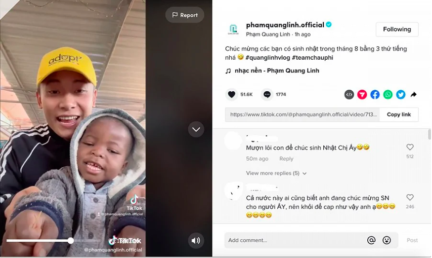 Quang Linh Vlogs tổ chức sinh nhật cho Thùy Tiên tại Angola, Lôi Con còn đặc biệt cắt bánh, thổi nến - Ảnh 2