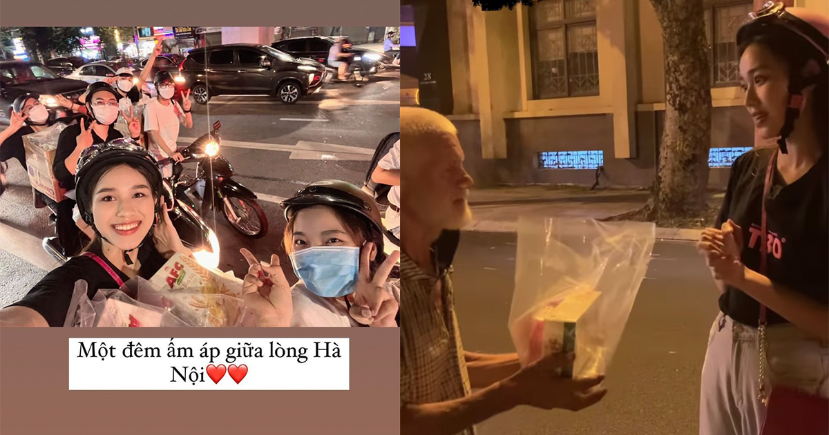 Đỗ Thị Hà "mệt rã người" khi đi phát cơm từ thiện đến 1h sáng