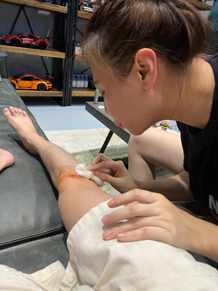 Cường Đô La bị bà xã Đàm Thu Trang giận vì gặp tai nạn giao thông - Ảnh 2