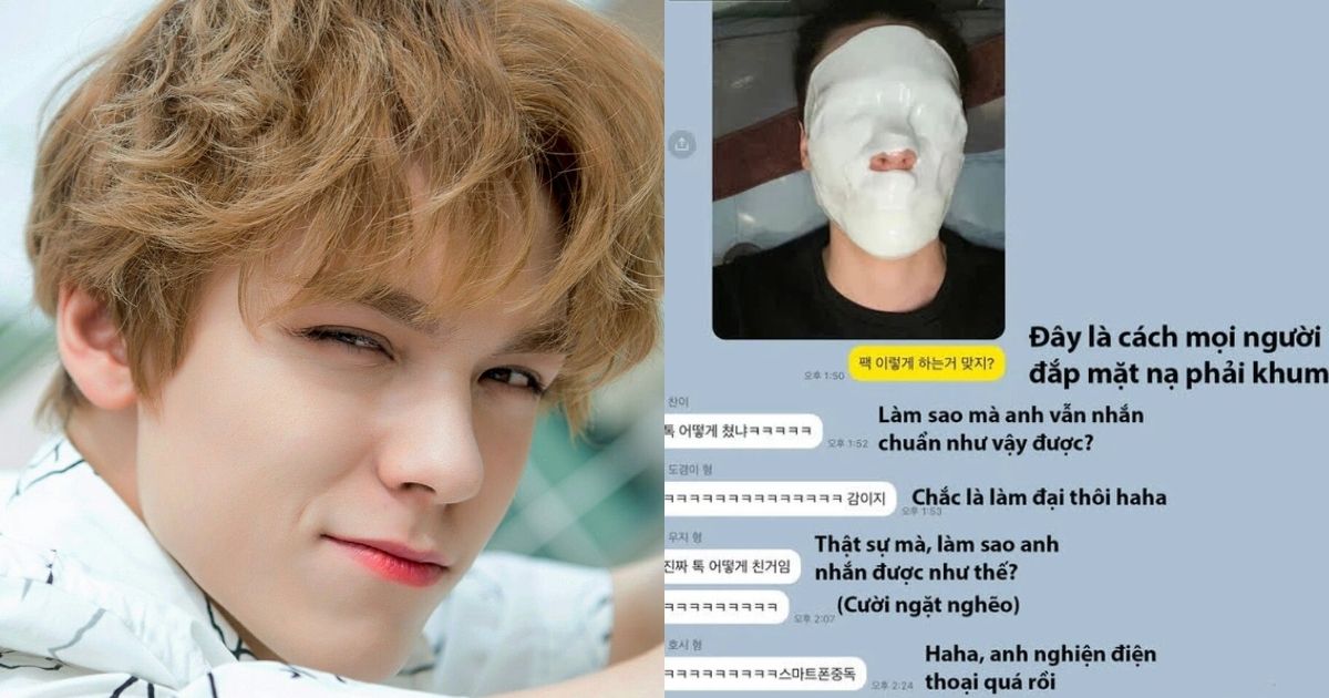 Vernon (SEVENTEEN) đăng ảnh đắp mặt nạ kín mít, bất ngờ tạo ra challenge không phải ai cũng làm được