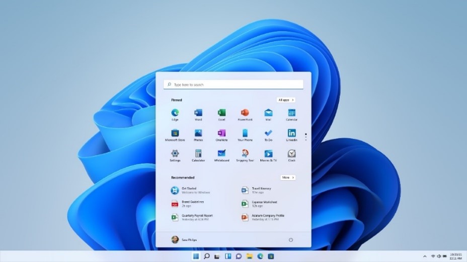 Giao diện tinh tế và hiện đại của Windows 11