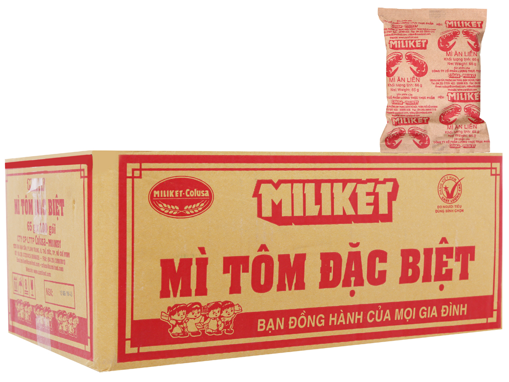 Mỳ 2 tôm Miliket ra đời từ những năm 70, 80 của thế kỷ trước